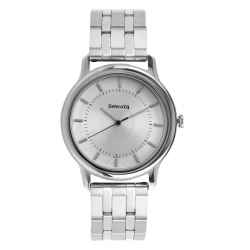 Sleek Silver Dial Stainless Steel Strap