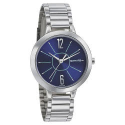 Blue Dial Stainless Steel Strap