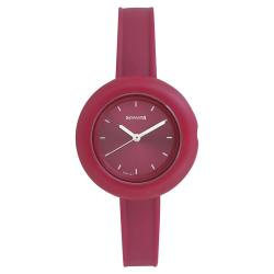 Tic Tac Toe Frosted Cherry Analog Watch