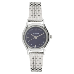 Essentials Blue Dial Stainless Steel Strap