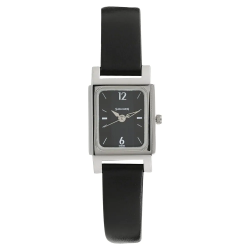 Essentials Black Dial Leather Strap