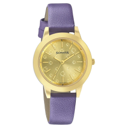 Splash Champagne Dial Analog Watch