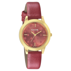 Splash Pink Dial Analog Watch