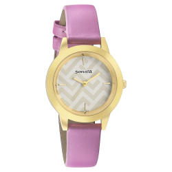 Splash White Dial Analog Watch