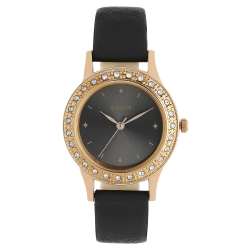 Blush Anthracite Dial Leather Strap