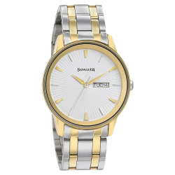 Wedding Edition - Silver Dial Bimetal Strap Watch