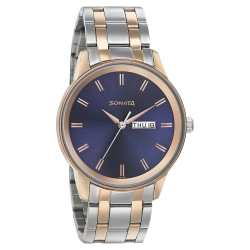 Wedding Edition - Blue Dial Bimetal Strap Watch