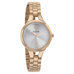 Blush Silver Dial Stainless Steel Strap