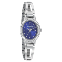 Pankh Blue Dial Stainless Steel Strap