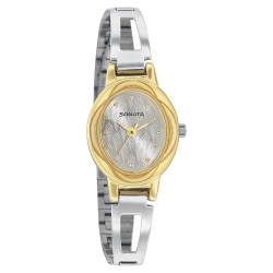 Pankh Silver Dial Stainless Steel Strap
