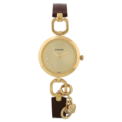 Charmed Champagne Dial Leather Strap
