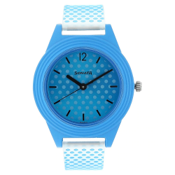 87024PP04 Share ColorPop Blue Dial Plastic Strap