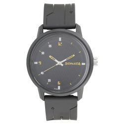 Volt Black Dial Plastic Strap