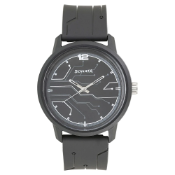 Volt Black Dial Plastic Strap