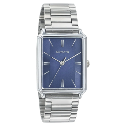 Blue Dial Stainless Steel Strap Watch