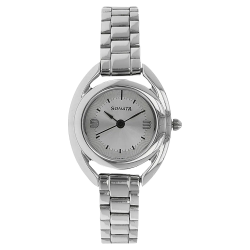 Silver Dial Silver Stainless Steel Strap Watch