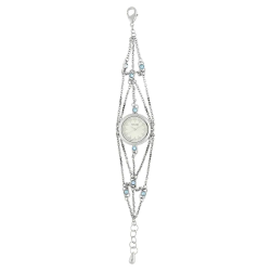 Silver Dial Silver Metal Strap Watch