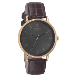 Sleek Anthracite Dial Analog Watch
