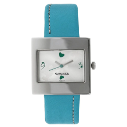 Essentials White Dial Stainless Steel Strap