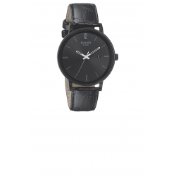 Sleek Black Dial Analog Watch with Date Function