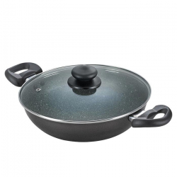Omega Deluxe Granite Kadai 240 mm with lid