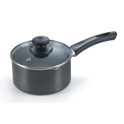 Omega Deluxe Granite Milk Pan 180 mm with Lid
