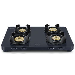 Prestige Edge Gas Table PEBS 04 - Black with SCHOTT Glass