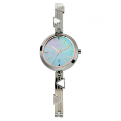 Raga Viva Mother of Pearl Dial Metal Strap Watch