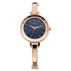 Raga Blue Dial Metal Strap Watch