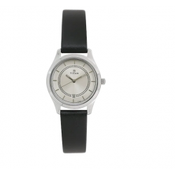 Workwear Watch with White Dial & Stainless Steel Strap