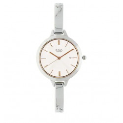 Raga Viva Silver Dial Metal Strap Watch
