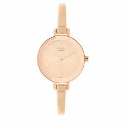 Raga Viva Rose Gold Dial Metal Strap Watch