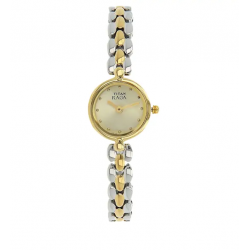 Raga Champagne Dial Metal Strap Watch
