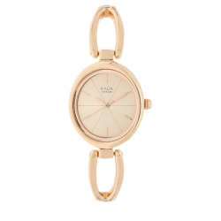 Raga Viva Rose Gold Dial Metal Strap Watch