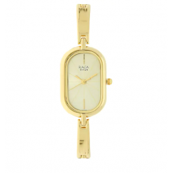 Raga Viva Champagne Dial Metal Strap Watch
