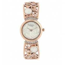 Raga Aurora White Metal Strap Watch