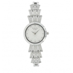 Raga Aurora Silver Metal Strap Watch