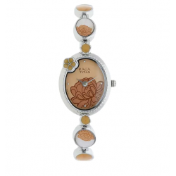 Raga Aurora Beige Metal Strap Watch