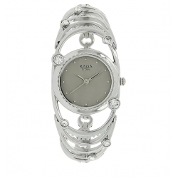 Raga Aurora Grey Metal Strap Watch