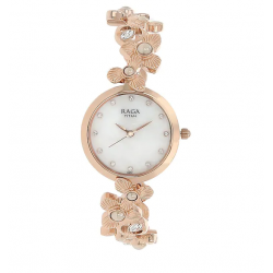 Raga Aurora Mother of Pearl Metal Strap Watch