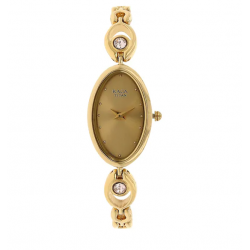 Raga Beige Dial Golden Metal Strap Watch NK2527YM02