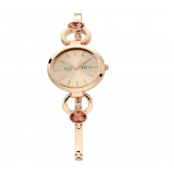 Raga Viva Rose Gold Dial Metal Strap Watch