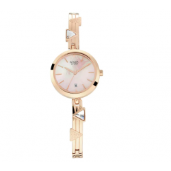 Raga Viva Mother of Pearl Dial Metal Strap Watch