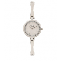 Raga Foliage Silver Metal Strap Watch
