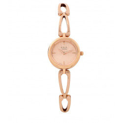 Raga Foliage Rose gold Metal Strap Watch