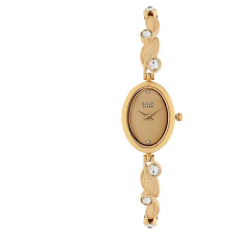 Raga Foliage Rose Gold Metal Strap Watch