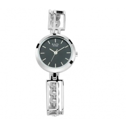 Raga Viva Black Dial Metal Strap Watch