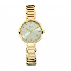 Raga Viva Champagne Dial Metal Strap Watch