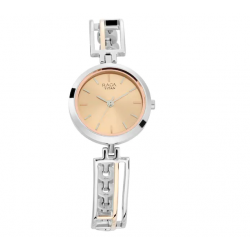 Raga Viva Rose Gold Dial Metal Strap Watch