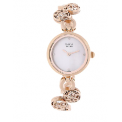 Raga Moonlight Mother of Pearl Metal Strap Watch NK311WM04